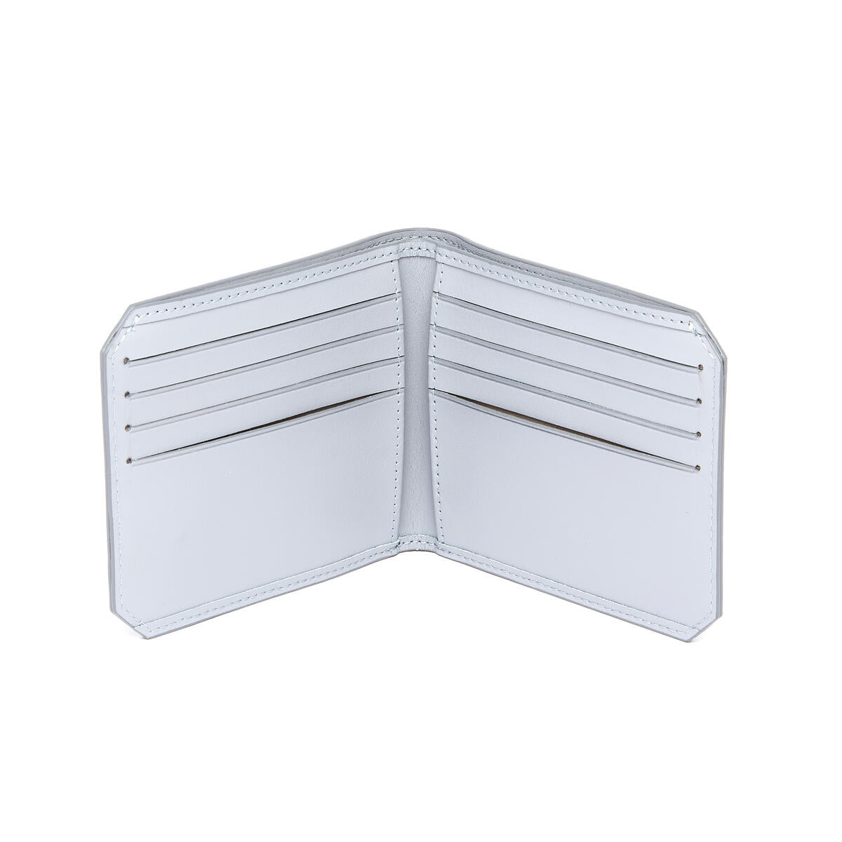 Portefeuille Italien en cuir Gris 3