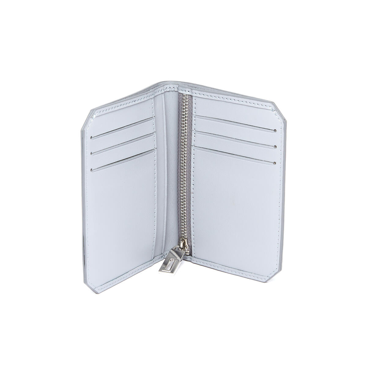 Grand portefeuille en cuir Gris 3