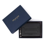 Porte-monnaie zippé en cuir Noir 2