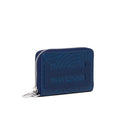 Porte-monnaie zippé en cuir Bleu 1