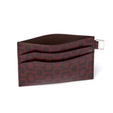 Porte-carte en cuir Bordeaux 2