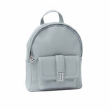 Sac à Dos en Cuir - Marine Gris avec Poche Extérieure