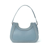 Sac à Main en Cuir Hélène Hobo  Bleu - Double porté