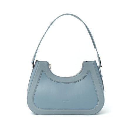 Sac à Main en Cuir Hélène Hobo  Bleu - Double porté