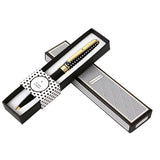 Bolígrafo inicial personalizado en negro y dorado