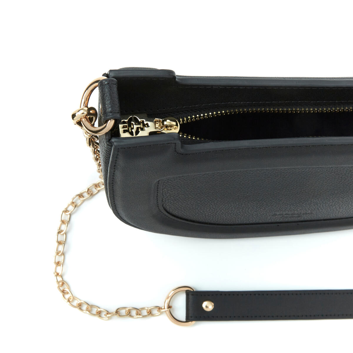 Bolso de mano Alice de piel en forma de media luna