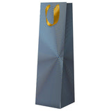 Bolsa para botellas de vino - Azul y dorado