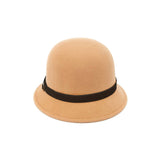 Sombrero Cloche de Fieltro de Lana Camel