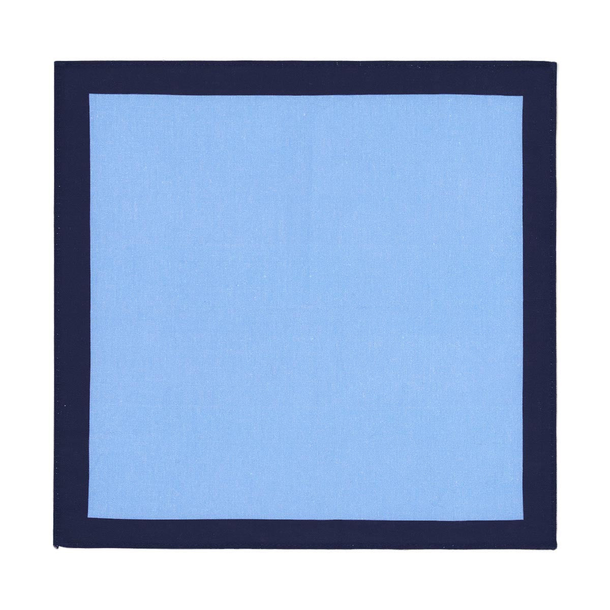 Pañuelo de bolsillo de lino - azul y marino