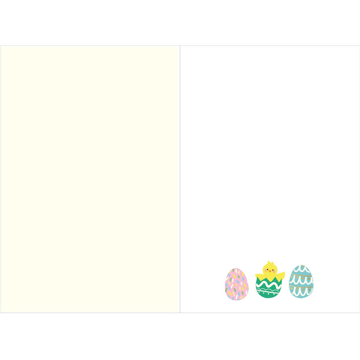 Tarjeta de Pascua - pollito suave