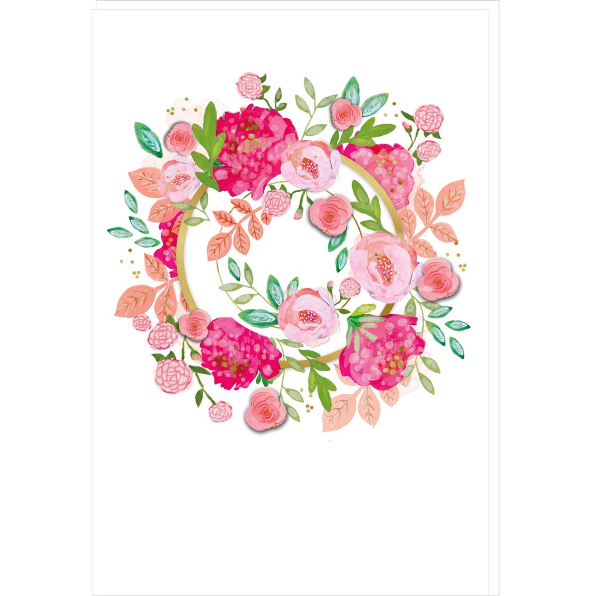 Tarjeta de flores en espiral SIGNATURE - 11,5 x 17 cm
