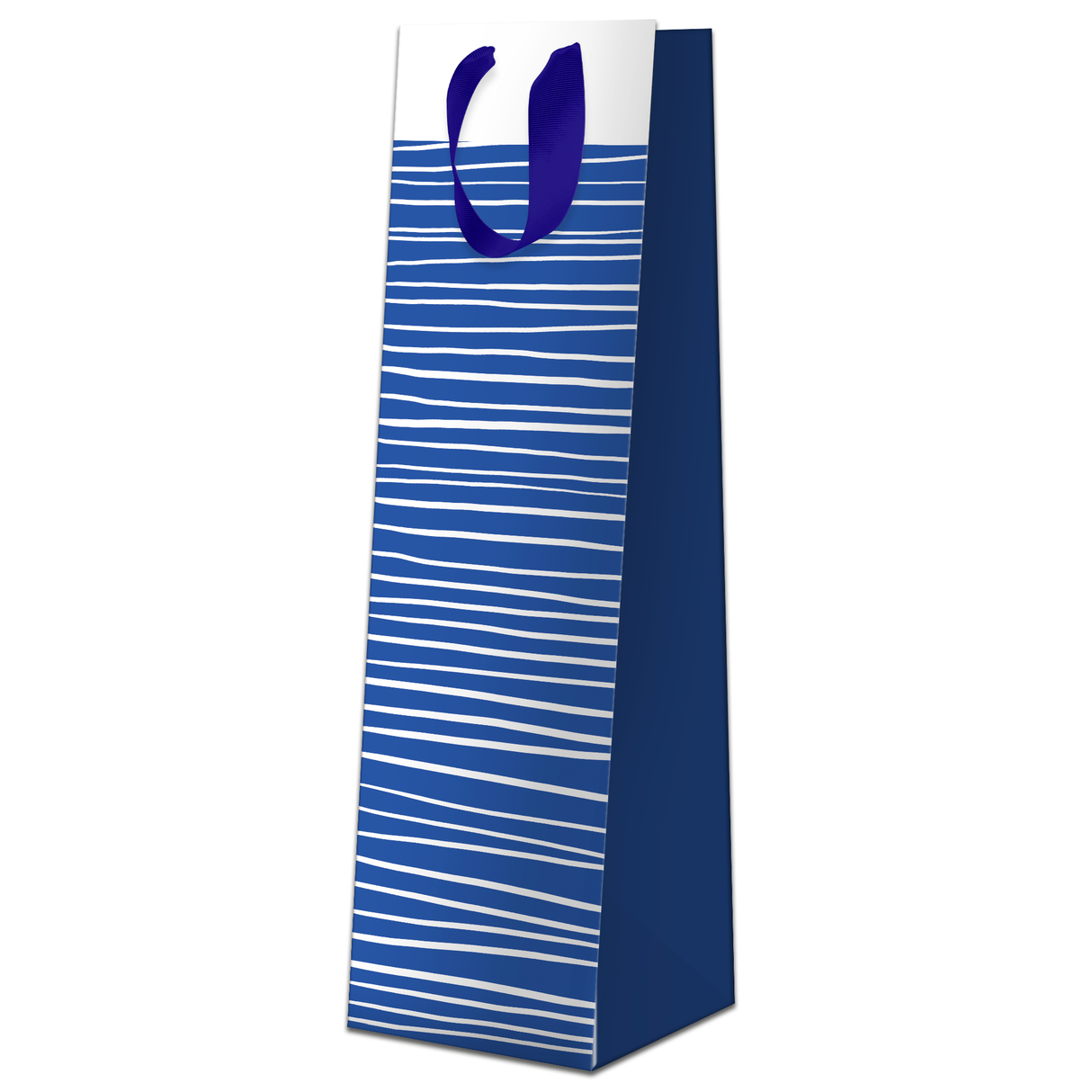 Bolsa para Botellas de Vino - Rayas Azules