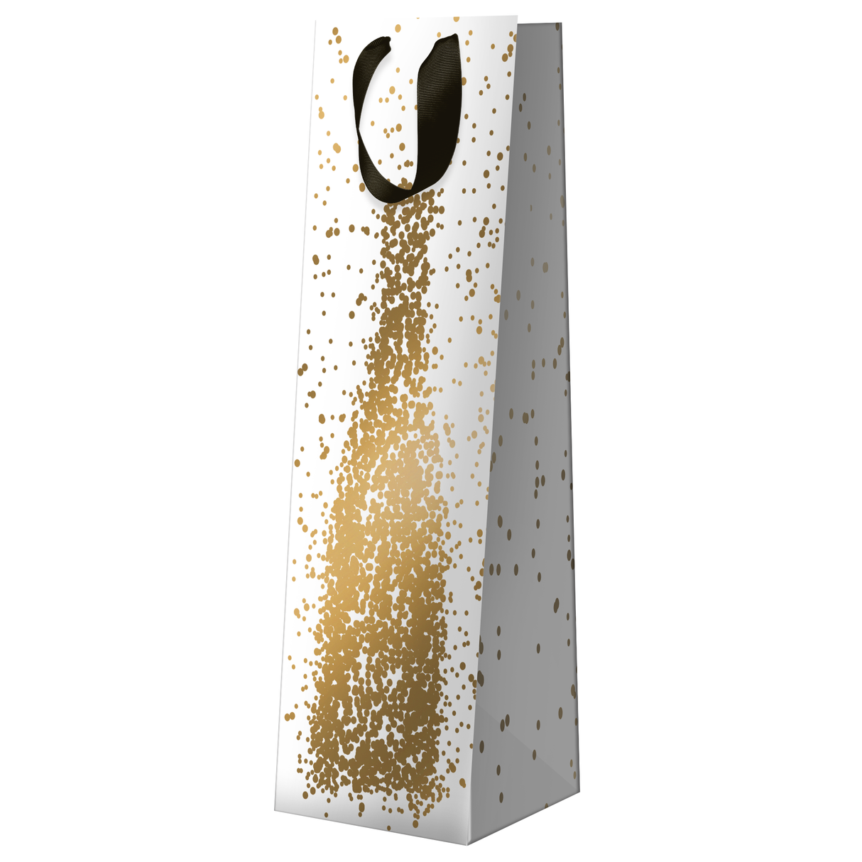Bolsa para botellas de vino - Blanco y dorado
