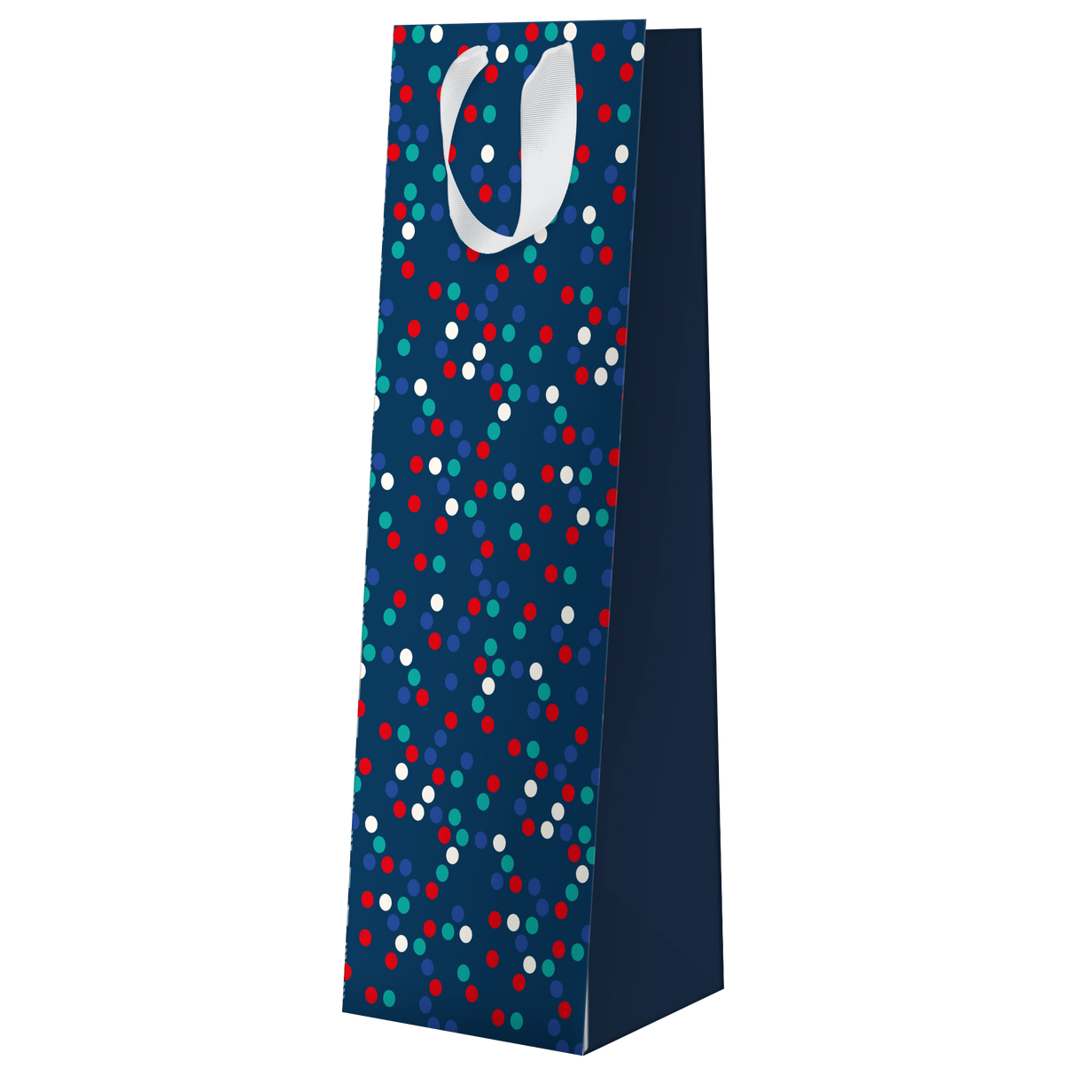 Bolsa para Botellas de Vino - Azul con Lunares
