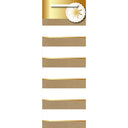 Sac à Bouteille Blanc rayures or 1