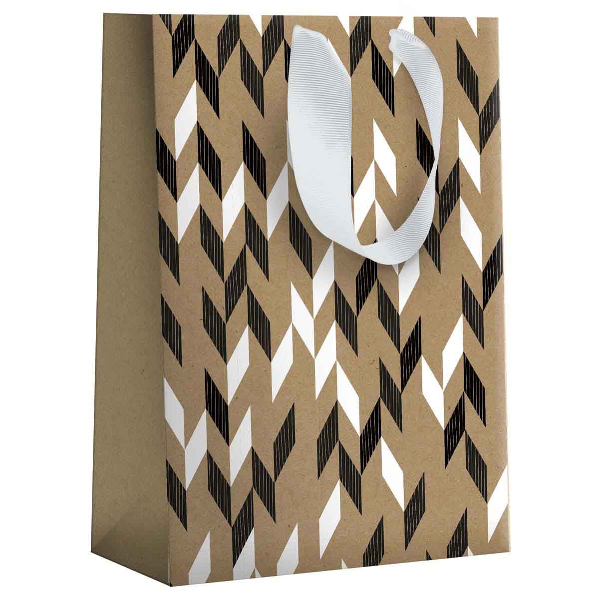 Bolsa de regalo con estampado geométrico - Formato grande