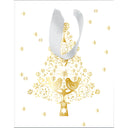 Sac cadeau noël grand format Blanc sapin 1