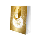 Sac cadeau petit format noël Or boule 2