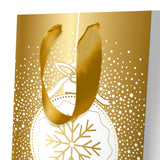 Sac cadeau petit format noël Or boule 4