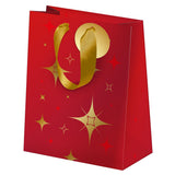 Sac cadeau mini Etoiles Rouge & Or 2