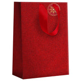 Sac cadeau noël grand format Paillettes Rouges 2