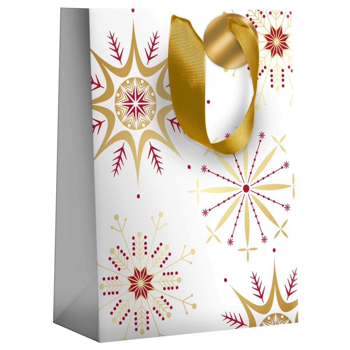 Sac cadeau noël grand format Flocons 2