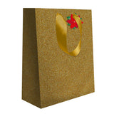 Sac cadeau petit format noël Paillettes Or 2