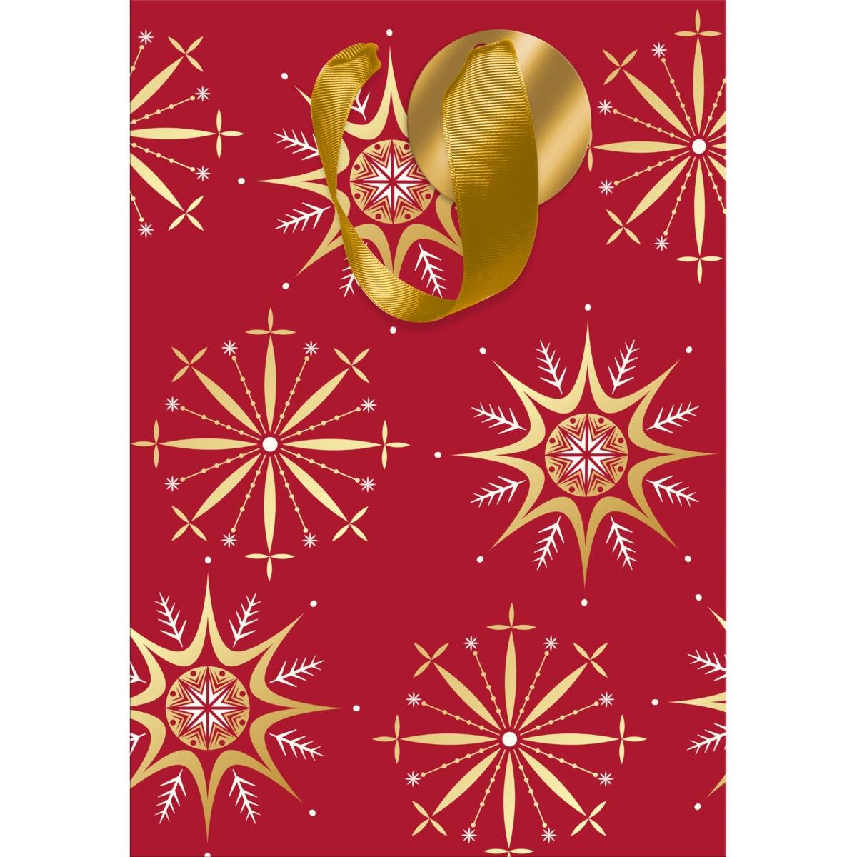 Sac cadeau petit format noël Flocons 1