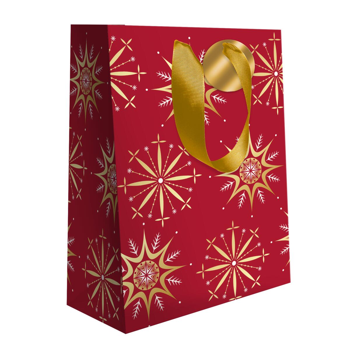 Sac cadeau petit format noël Flocons 2