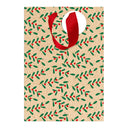 Sac cadeau petit format noël Kraft gui 1