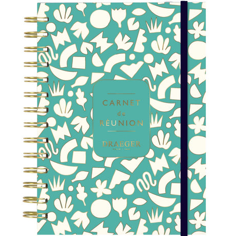 Carnet de réunion à spirales A5 - Turquoise