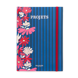 Libreta Office Chic A5 - Flores negras