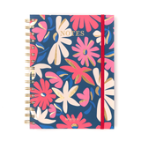 Libreta Office Chic A5 - Flores negras