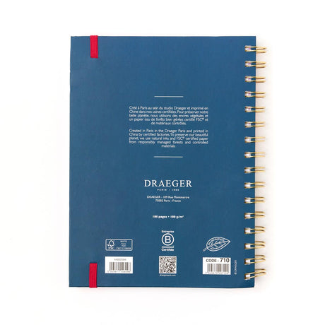 Libreta Office Chic A5 - Flores negras