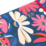Libreta Office Chic A5 - Flores negras