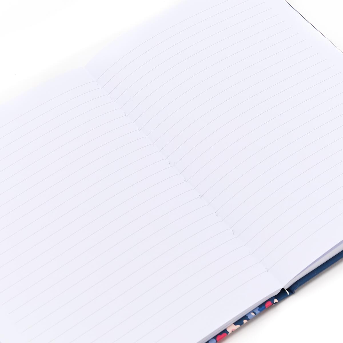 Libreta Office Chic A5 - Flores negras