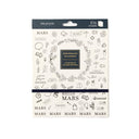 Carnet de stickers Home Office Organisation noir & blanc 1