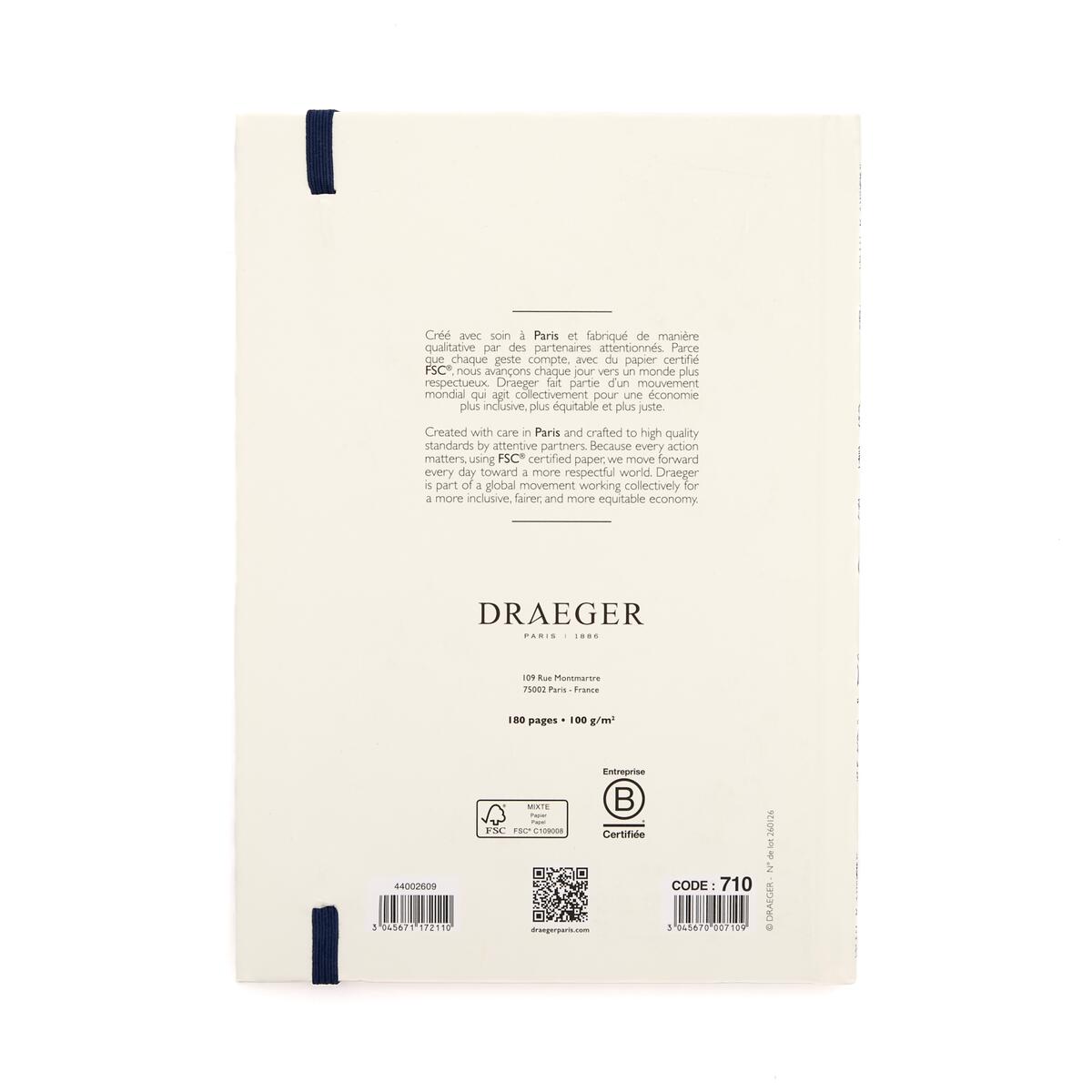Carnet de Notes A5 Jouy bleu 4