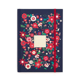 Carnet de Notes A5 Fleurs bleu 1