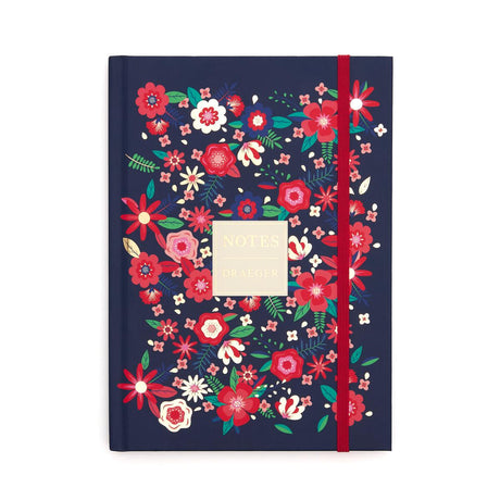 Carnet de Notes A5 Fleurs bleu 1