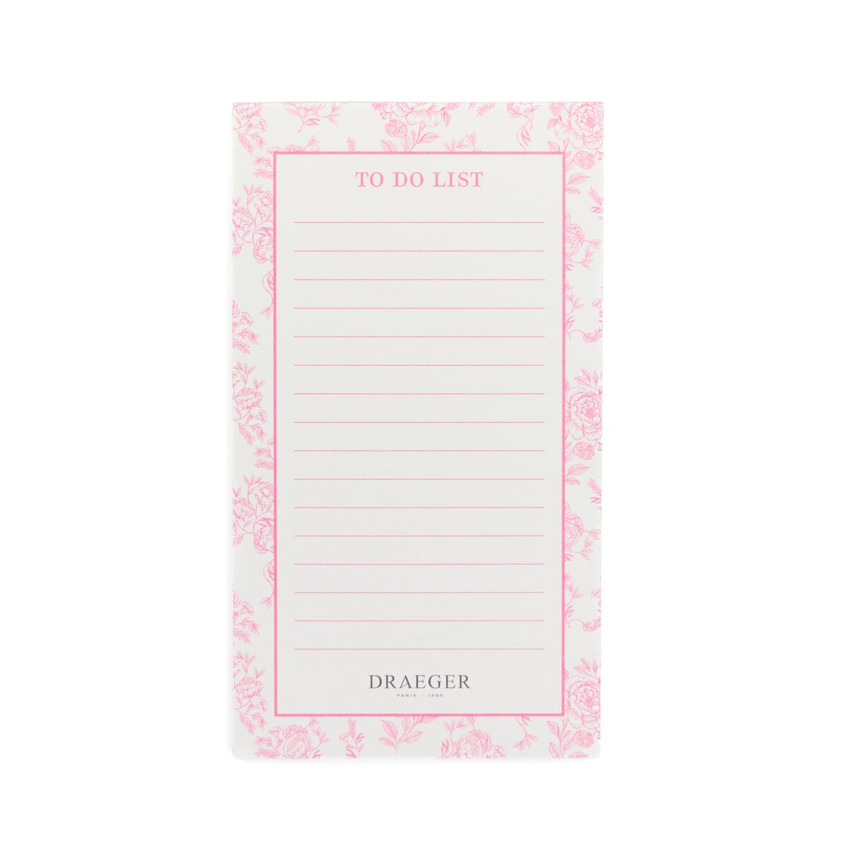 Bloc-Notes To-Do List Jouy rose 1