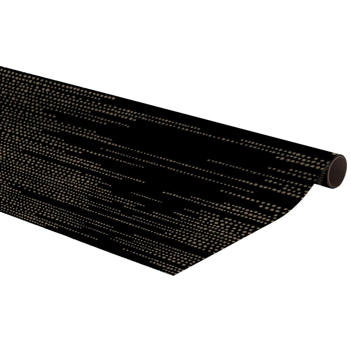 Papel de regalo - Champán negro y dorado