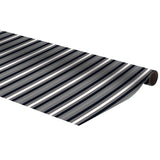Papel de regalo - Rayas negras y doradas