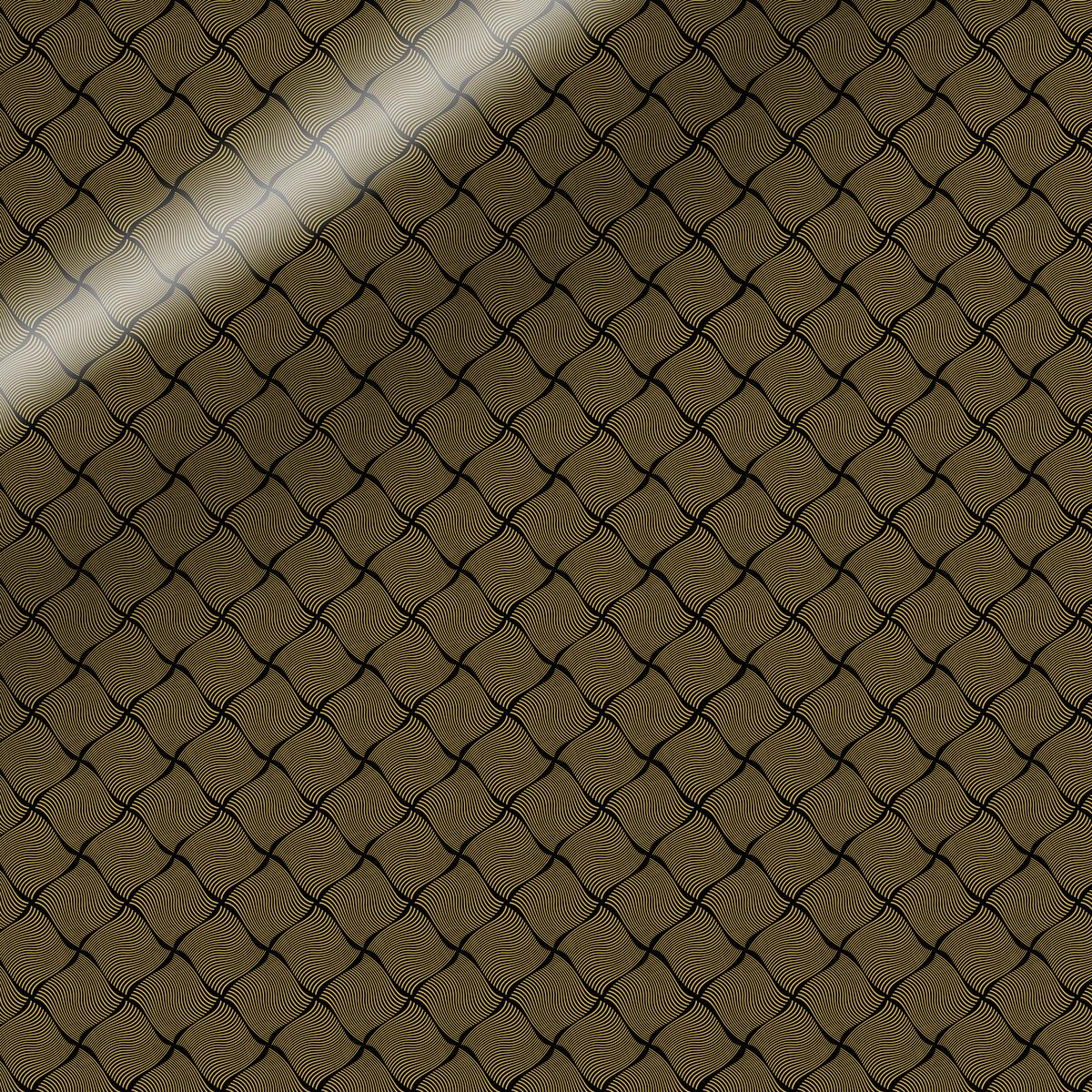 Papel de regalo - Diamantes negros y dorados