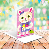 Tarjeta de Pascua - pollito suave