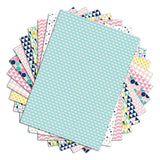 48 feuilles A4 imprimées Géométrique Pastel