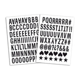 126 lettres thermocollantes - Noir Enjoy