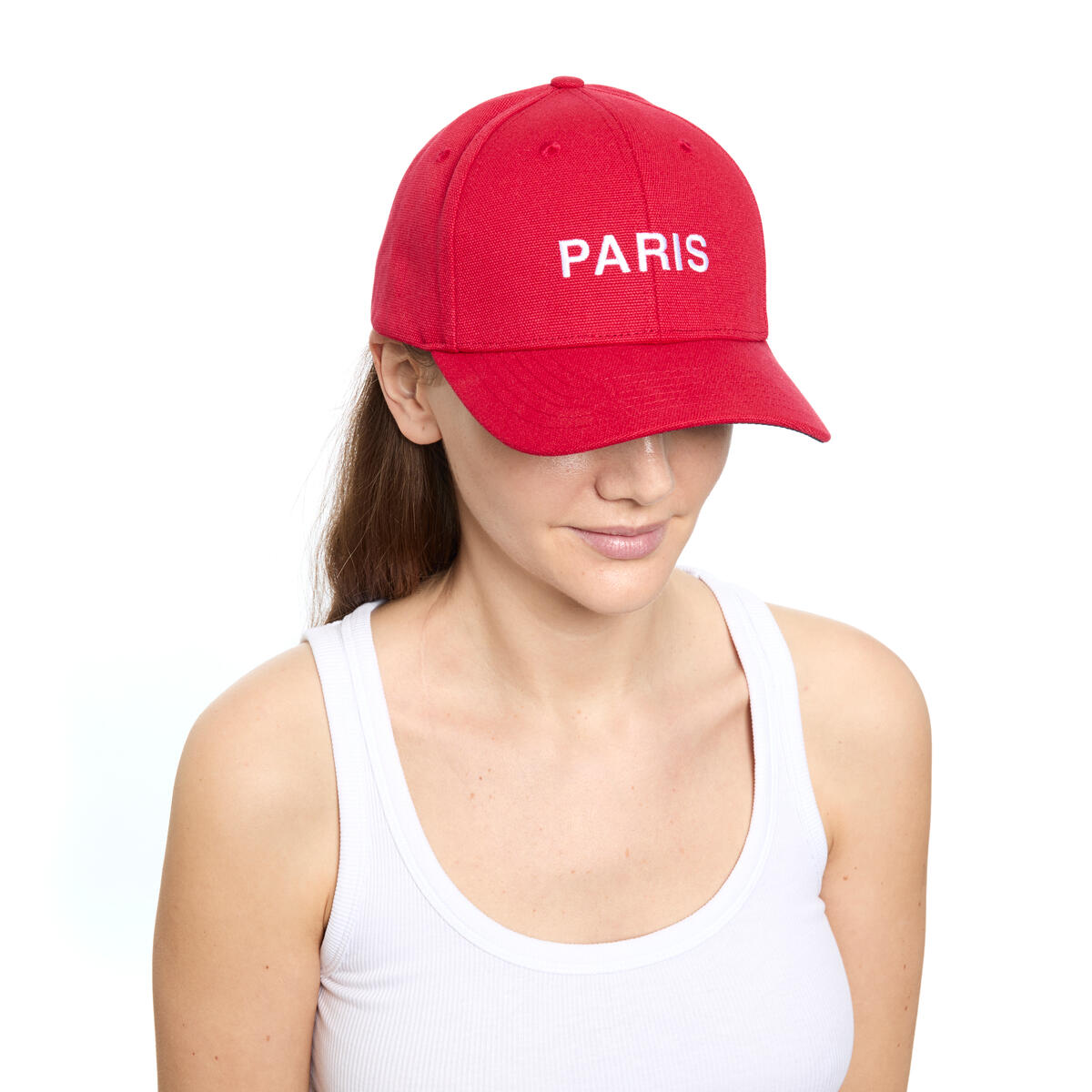 Casquette brodée Paris Rouge 5