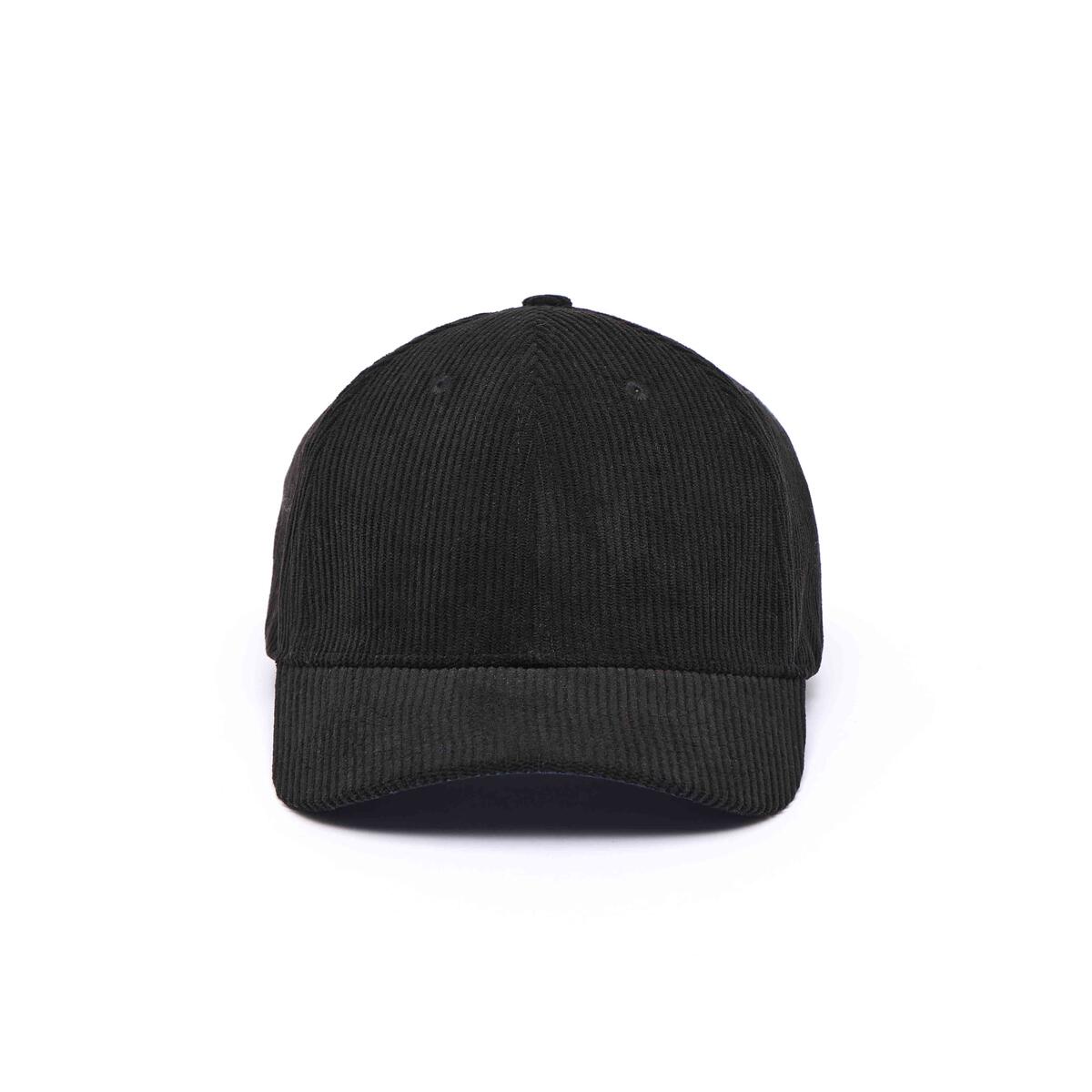 Casquette velours côtelé Noir 1