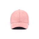 Casquette effet daim Rose 1